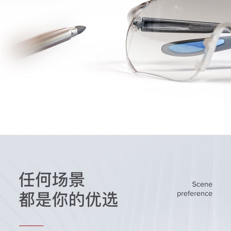 霍尼韦尔（Honeywell） S300A 300112 蓝款银色镜片防护眼镜
